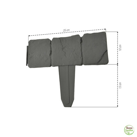 BORDURETTES IMITATION PIERRE, Lot de 10 (1)