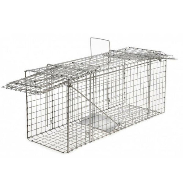 CAGE NUISIBLES DOUBLE ENTRÉE 33 CM