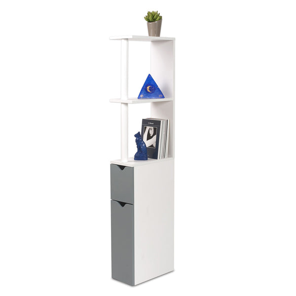 MEUBLE WC 2 PORTES GRIS