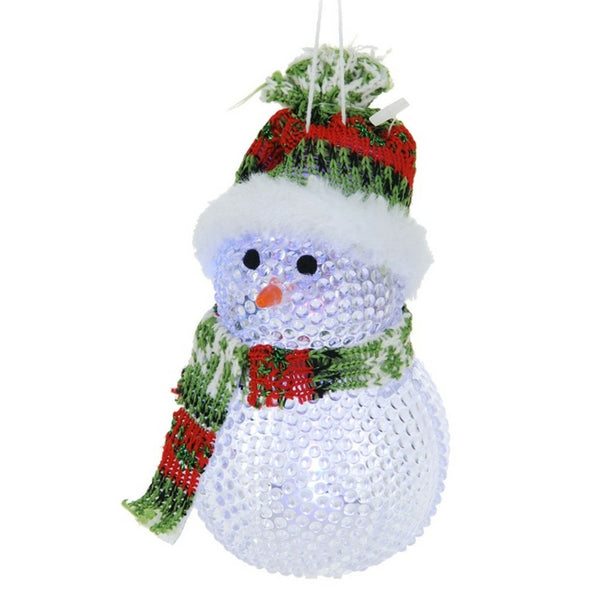 BONHOMME DE NEIGE AVEC BONNET LED (2)