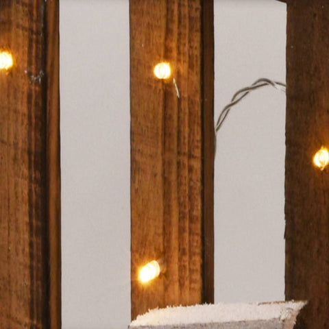 BARRIÈRE BOIS ENNEIGÉE LED À PILES (1)