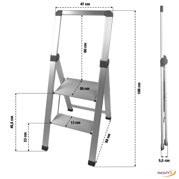 MARCHEPIED ALU SLIM 2 MARCHES (3)