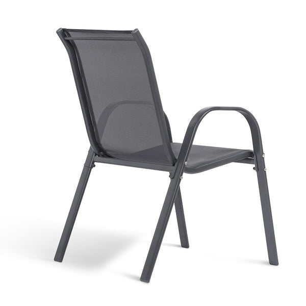Table de jardin extensible en verre avec 4 chaises (6)