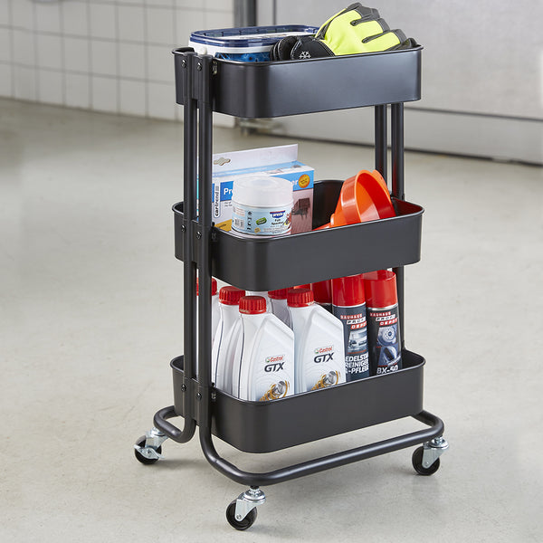 CHARIOT DE RANGEMENT DESSERTE NOIRE (9)