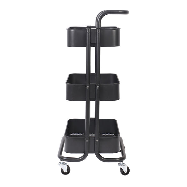 CHARIOT DE RANGEMENT DESSERTE NOIRE (2)