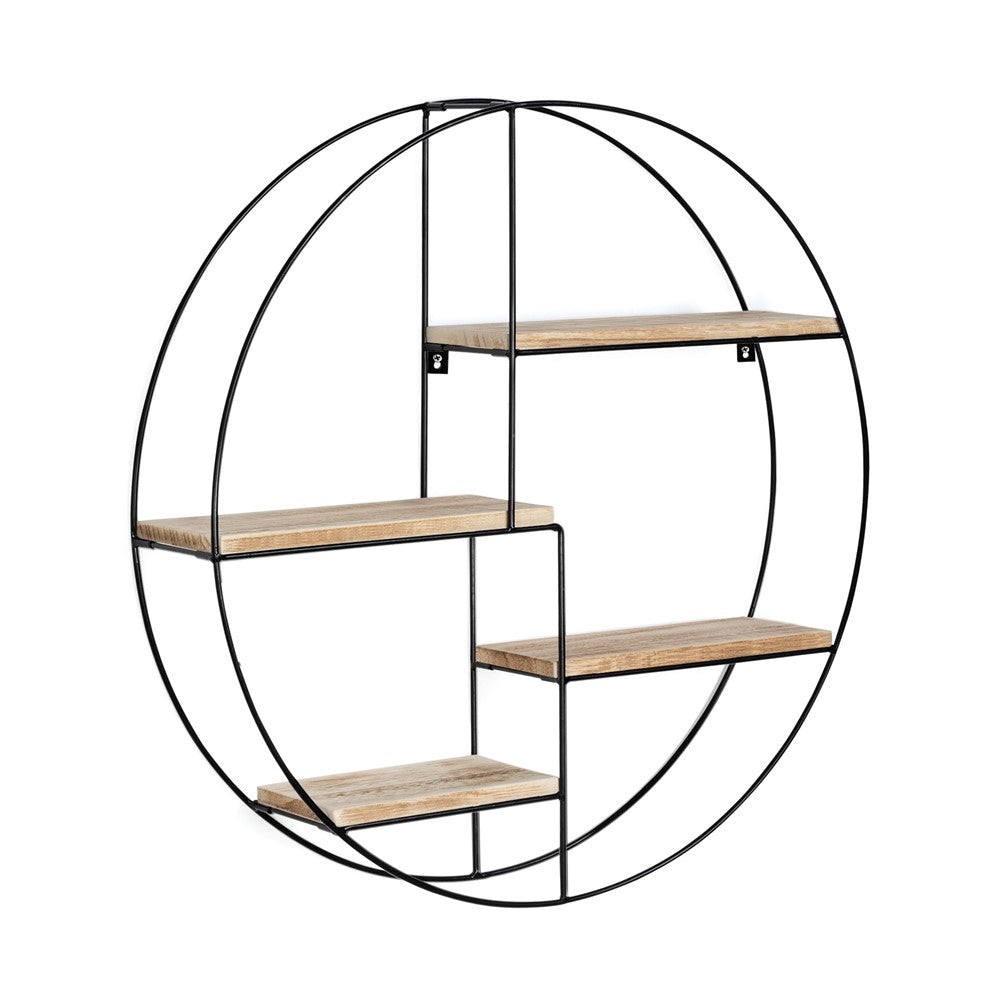 ÉTAGÈRE RONDE MURALE 4 PLATEAUX