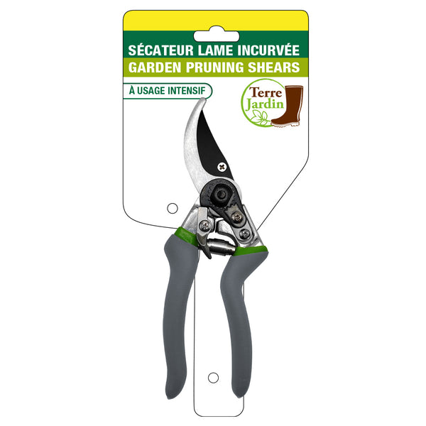 SÉCATEUR USAGE INTENSIF LAME INCURVÉE ACIER CARBONE (4)