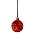 BOULE ROUGE LUMINEUSE SUR CORDE