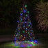 SAPIN LED SOLAIRE MULTICOLORE 150 CM
