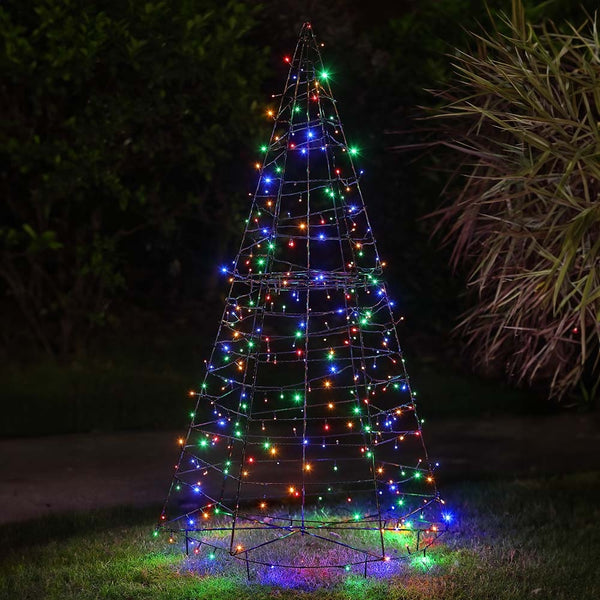 SAPIN LED SOLAIRE MULTICOLORE (1)