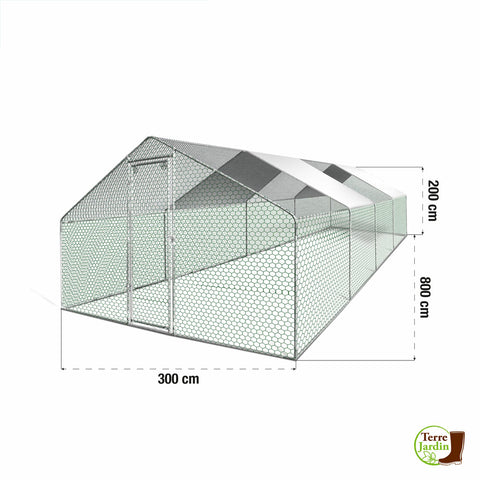 ENCLOS VOLIÈRE D'ÉLEVAGE 24 M² (1)