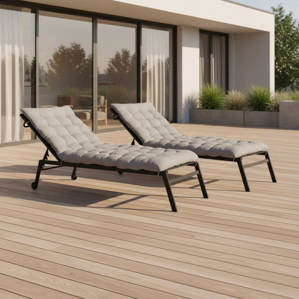 COUSSIN UNIVERSEL POUR BAIN DE SOLEIL GRIS X2 (2)