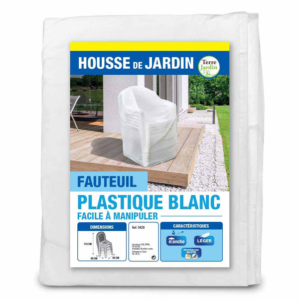 HOUSSE DE FAUTEUIL PLASTIQUE BLANC (1)