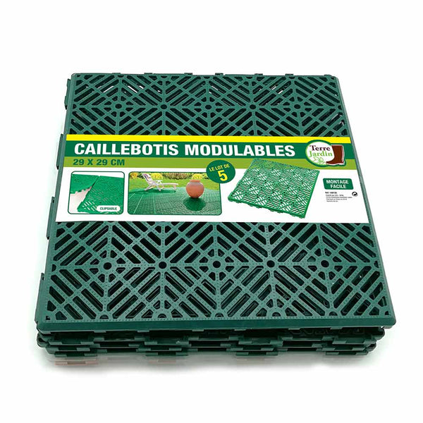 CAILLEBOTIS MODULABLES X5 (8) & CAILLEBOTIS MODULABLES VERT X5 (4)