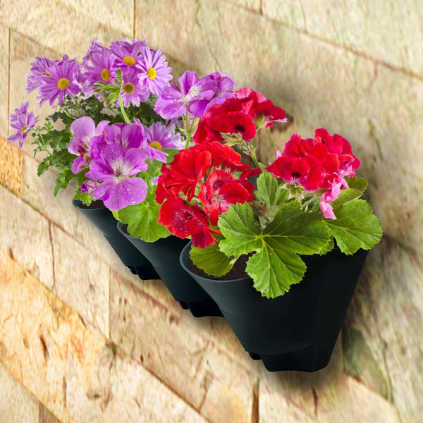 POTS POUR MUR VEGETAL GRIS X3 (2)