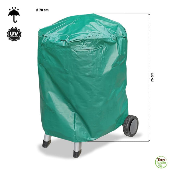 HOUSSE BARBECUE ROND PVC VERT (1)