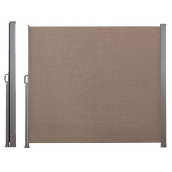 PARAVENT RÉTRACTABLE 2,5 X 1,6 M (5) & PARAVENT RÉTRACTABLE 2,5 X 1,6 M TAUPE